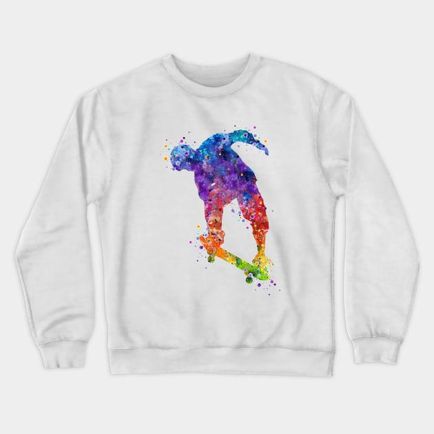 Skater Boy Nose Grab Trick Crewneck Sweatshirt by LotusGifts